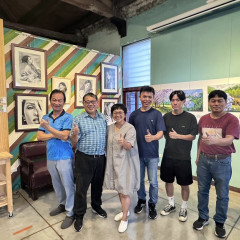 202408 繁花未央—陳賜珠老師創作展及黃紹文老師-（臉龐的詩歌）人像畫展。